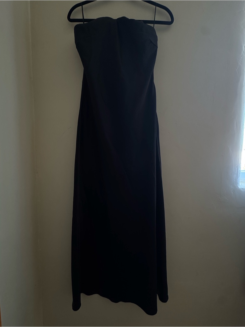 Steve Madden Strapless Black Evening Gown